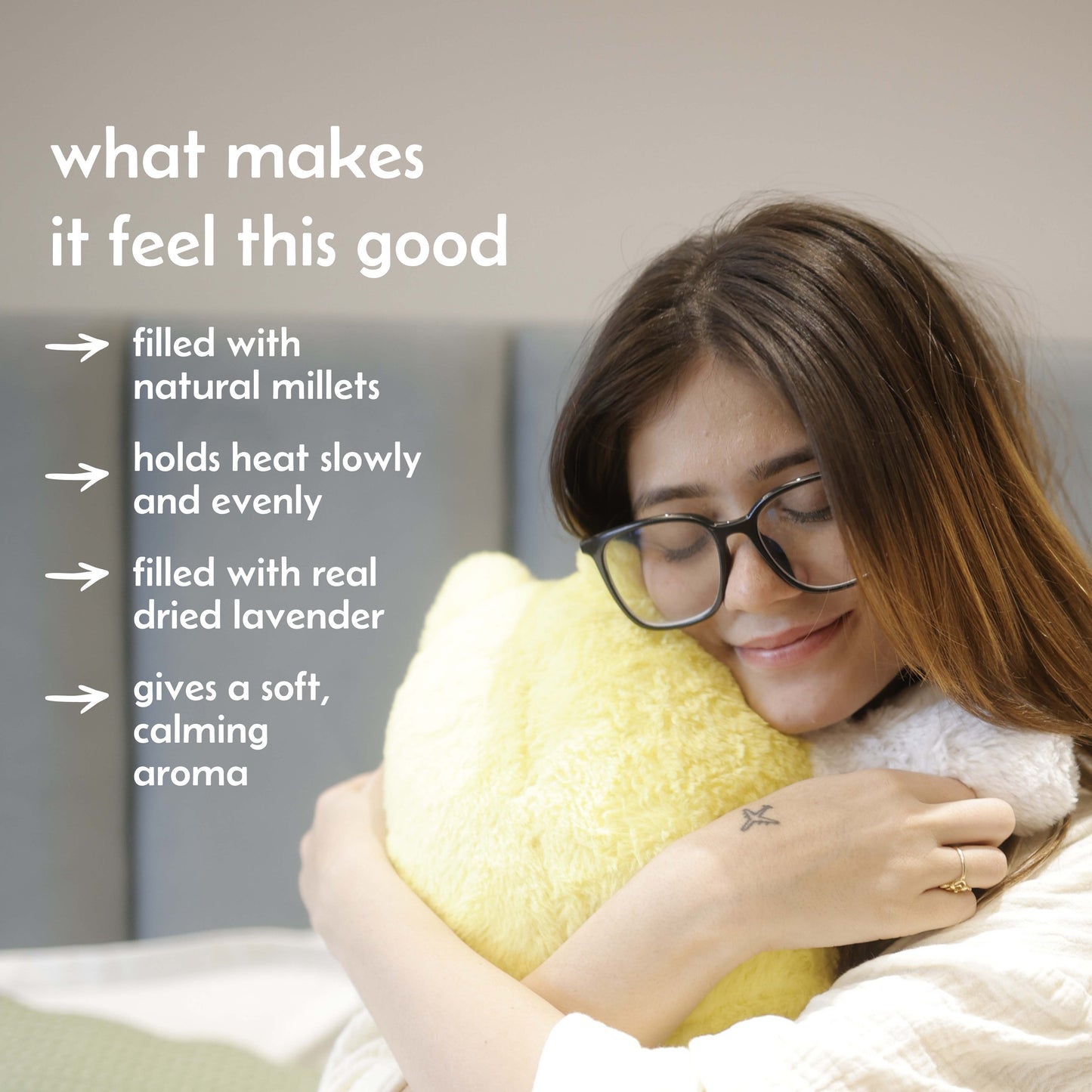 Warmlee's Heatable Weighted Plushie (Yellow)