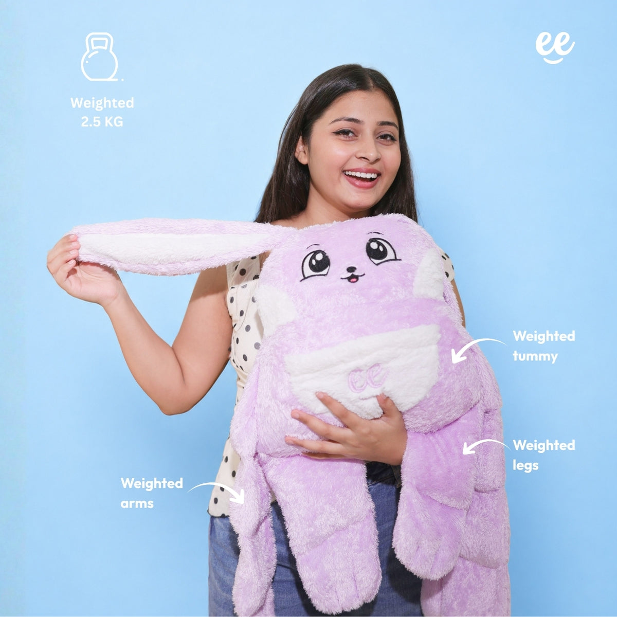 Warmlee's Weighted Stuffed Plushie (Purple) Pre-order