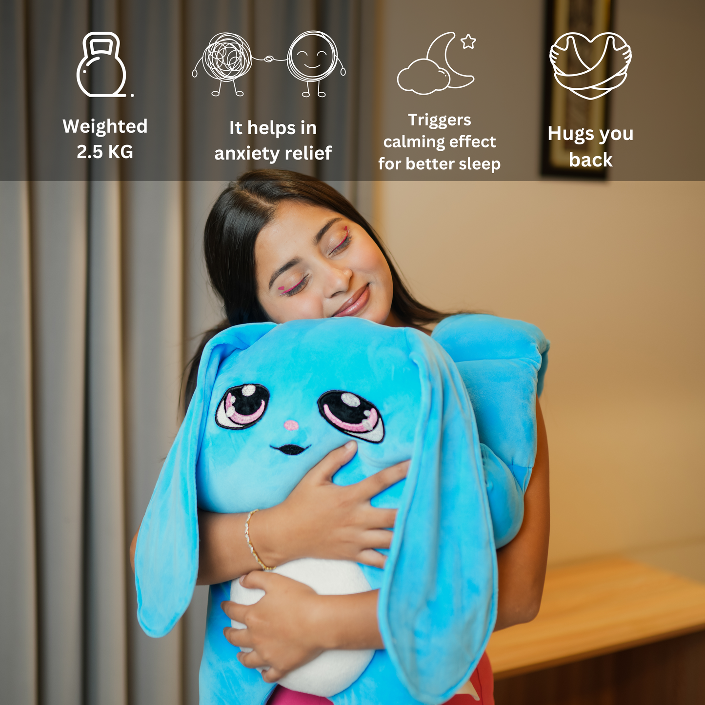 Warmlee's Weighted Stuffed Plushie (Blue)