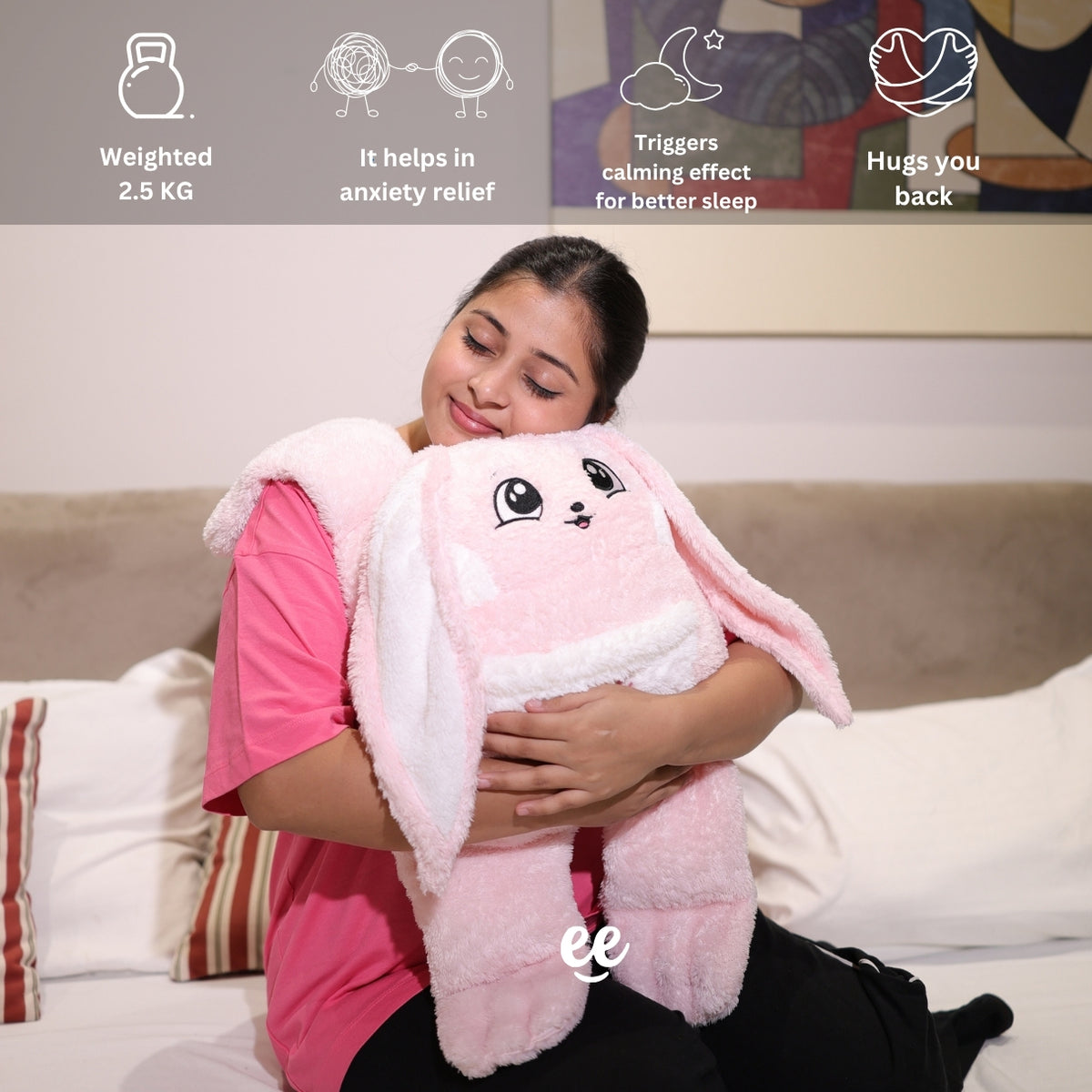 Warmlee's Weighted Stuffed Plushie (Pink) Pre-order