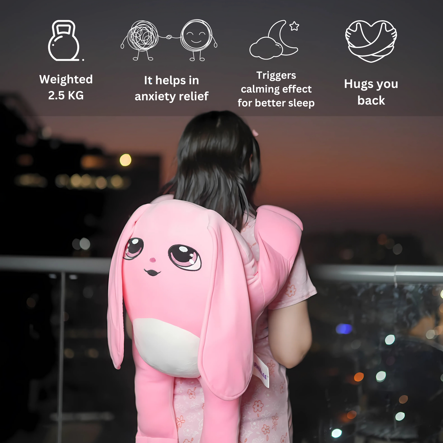 Warmlee's Weighted Stuffed Plushie (Pink)