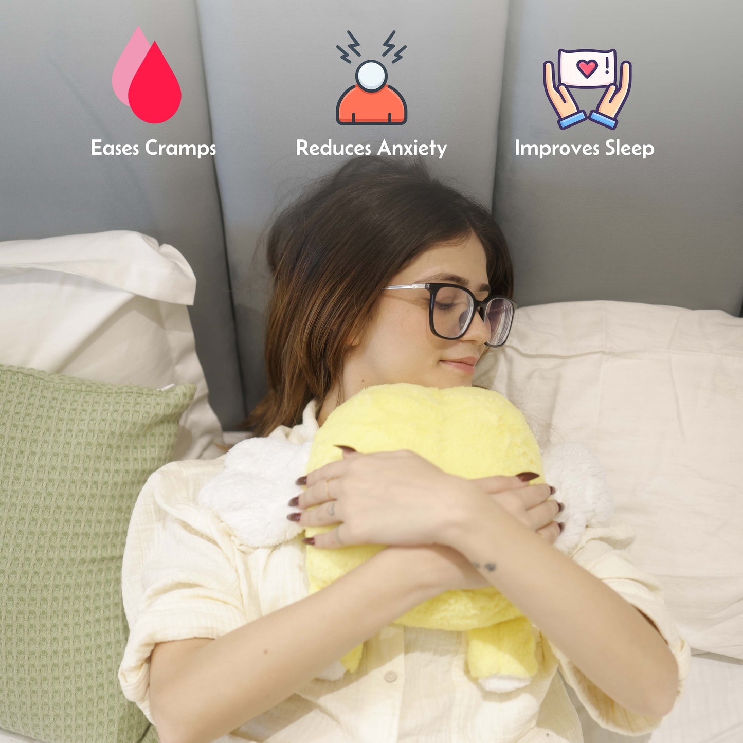 Warmlee's Heatable Weighted Plushie (Yellow)